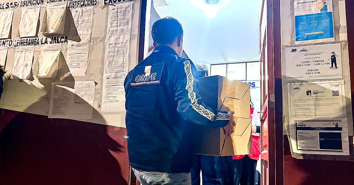 ODPE Chachapoyas completó repliegue electoral al 100%