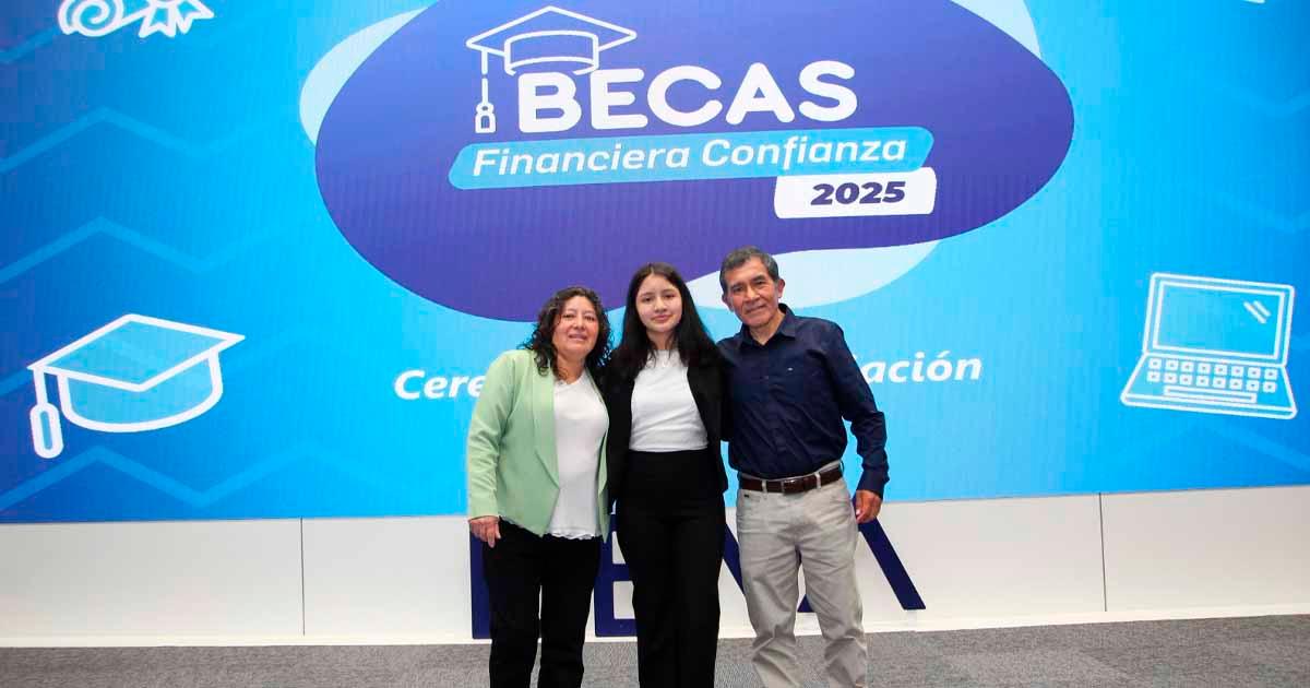 Joven amazonense gana beca integral de Financiera Confianza