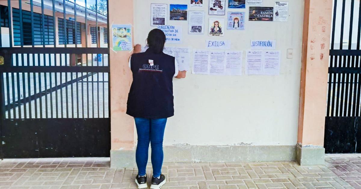 ODPE Chachapoyas verifica los locales de votación para el 4 de octubre